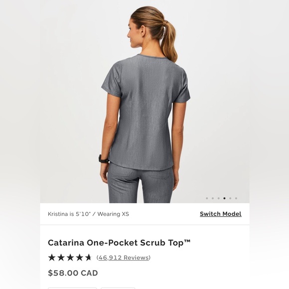 Gently Used Catarina Figs Scrub Top XL - Picture 3 of 3